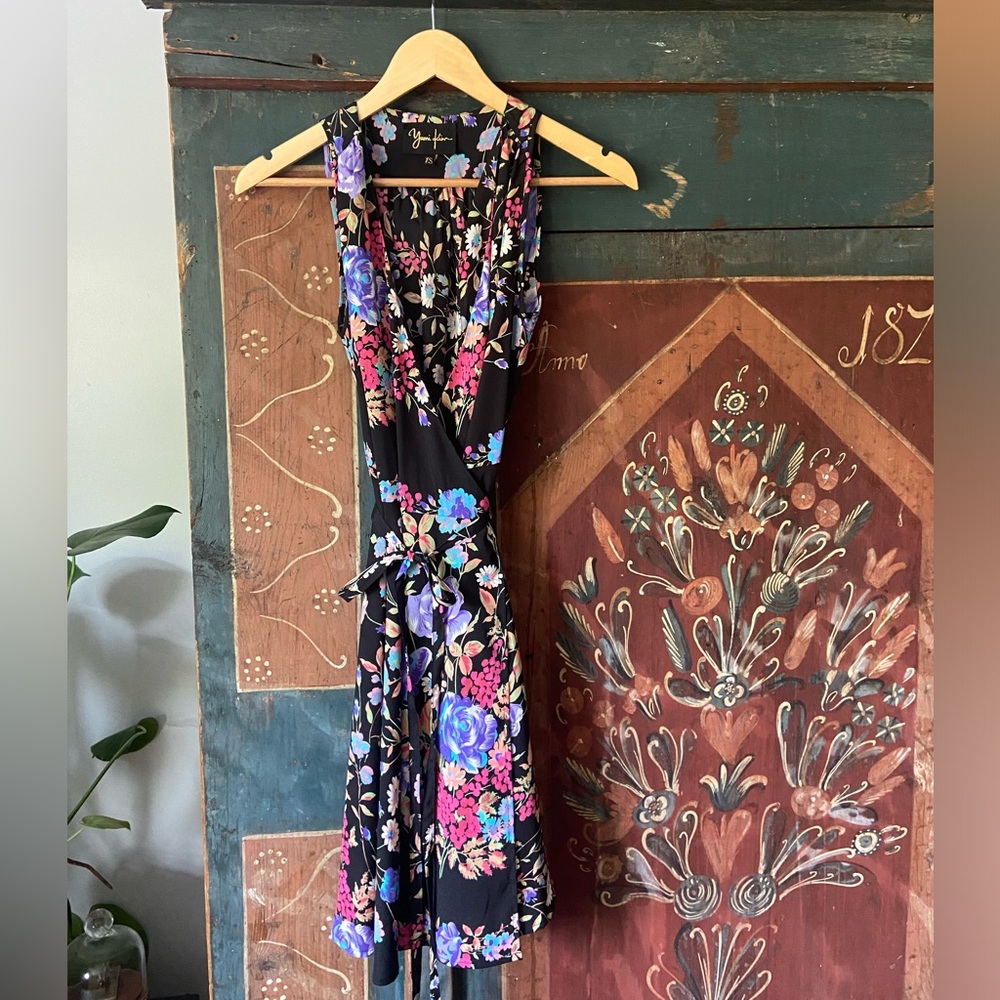 Yumi Kim Black Floral Dress